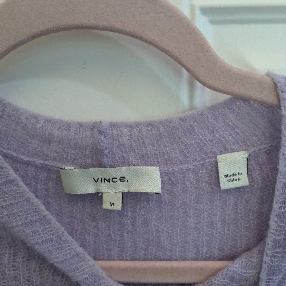 Vince Lavender Ribbed Featherweight Crew - Picture 5 of 7